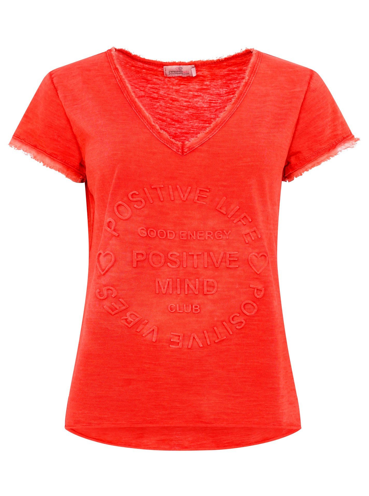 Zwillingsherz T-Shirt Damen T-Shirt Positive Mind in verschiedenen Farben A günstig online kaufen