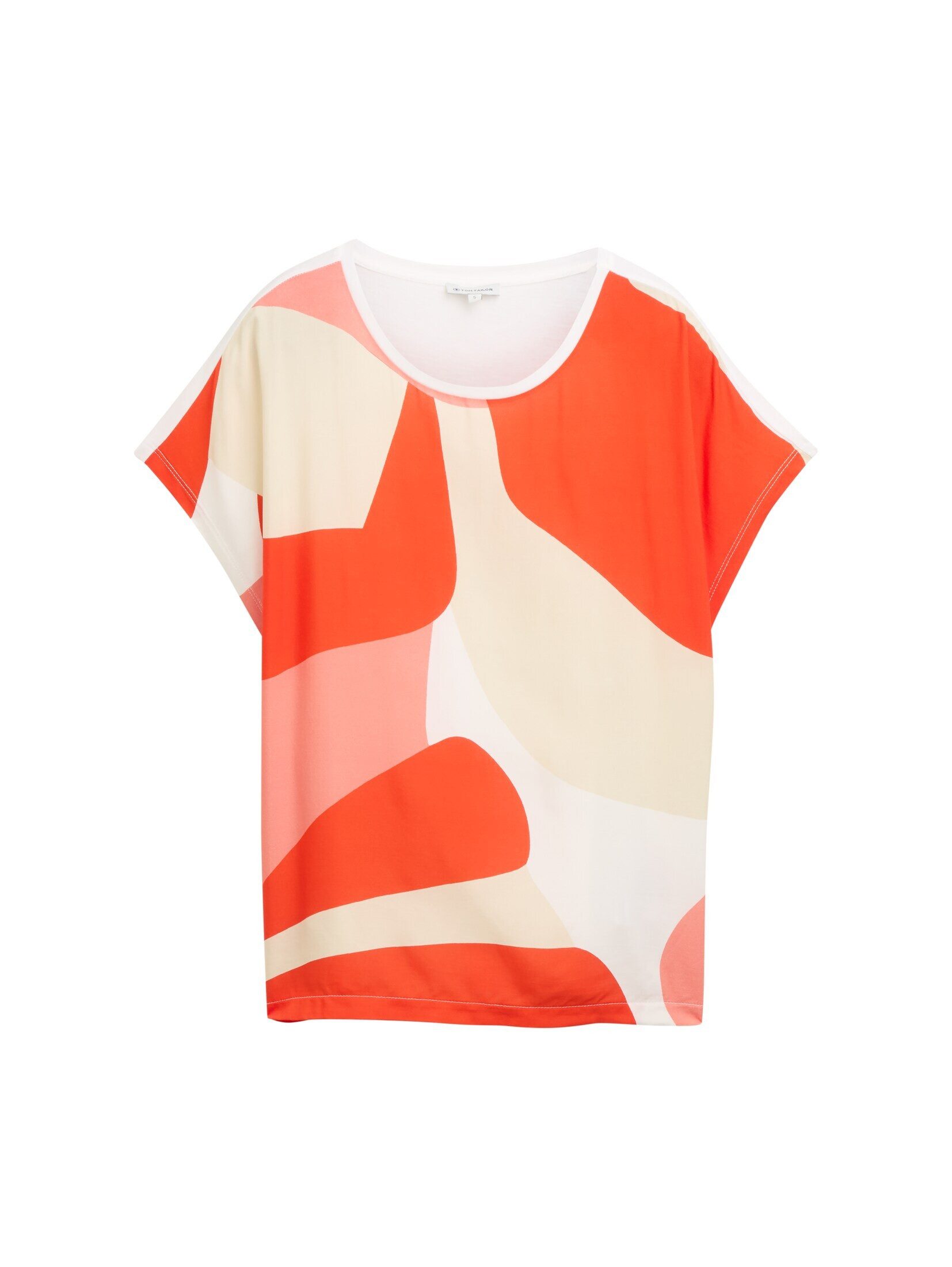 TOM TAILOR T-Shirt T-Shirt im Material-Mix günstig online kaufen