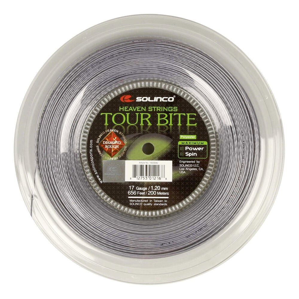 Solinco Tennissaite Tour Bite Diamond Rough 200m silber