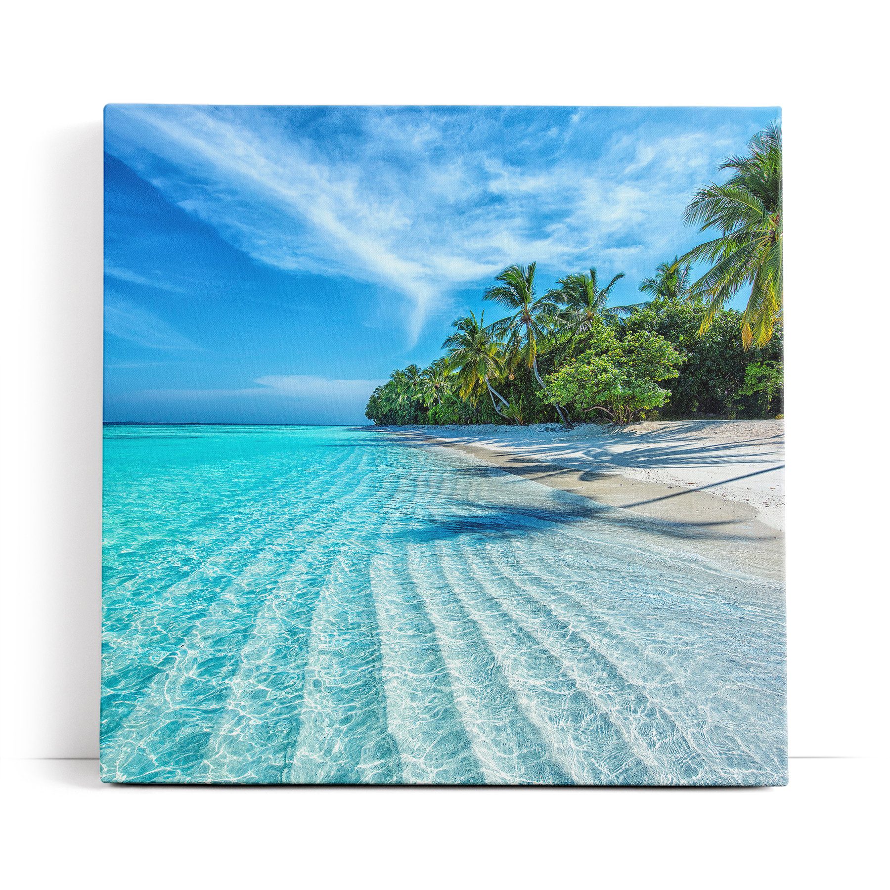 möbel-direkt.de Leinwandbild Karibik Insel Südseeparadies Palmen günstig online kaufen