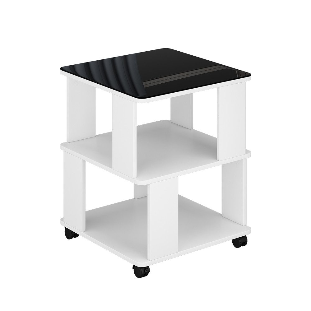 Vicco Beistelltisch Velito, Weiß/Schwarz, 50 x günstig online kaufen