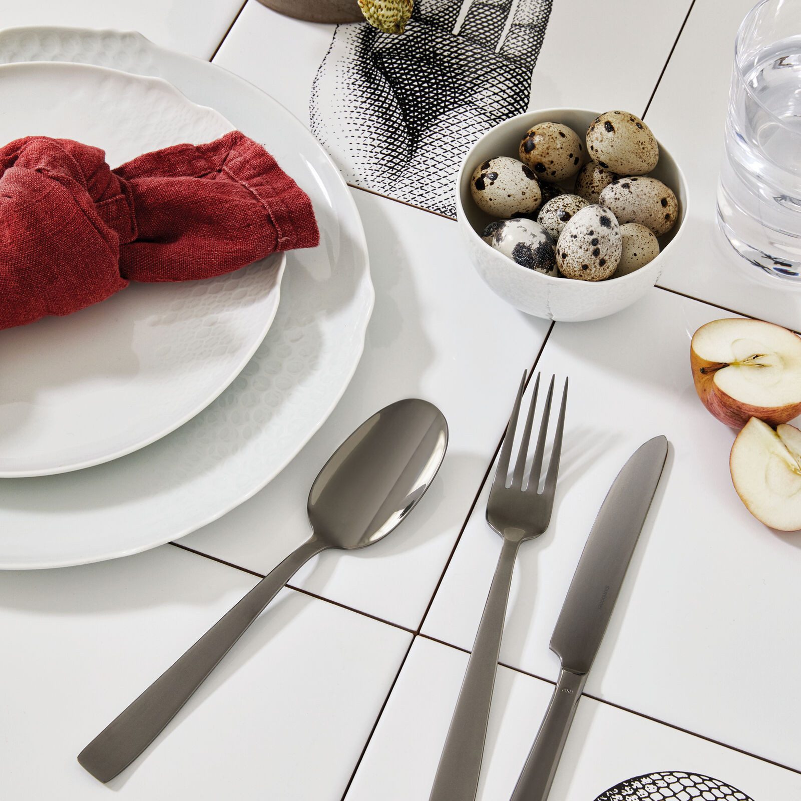 sambonet Besteck-Set Sambonet Flat Besteck-Set, 30-teilig (30-tlg), 6 Personen, Edelstahl rostfrei