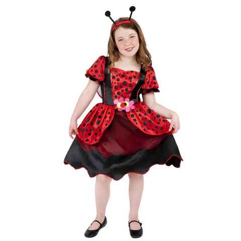 Smiffys Kostüm Marienkäfer Kostümkleid für Kinder, Käferkleid für kleine Kinder