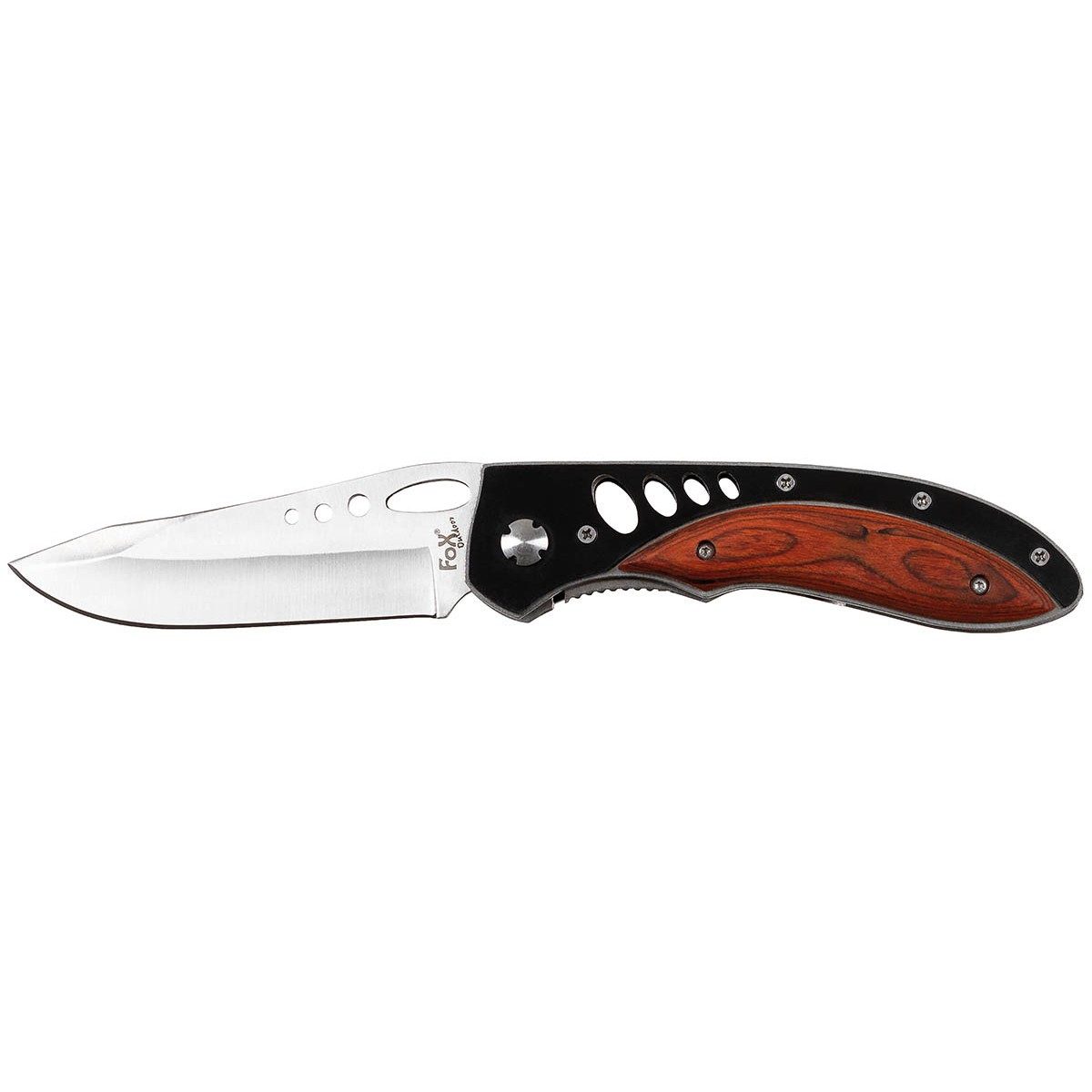 Taschenmesser Klappmesser, Edelstahl,gelochter Griff