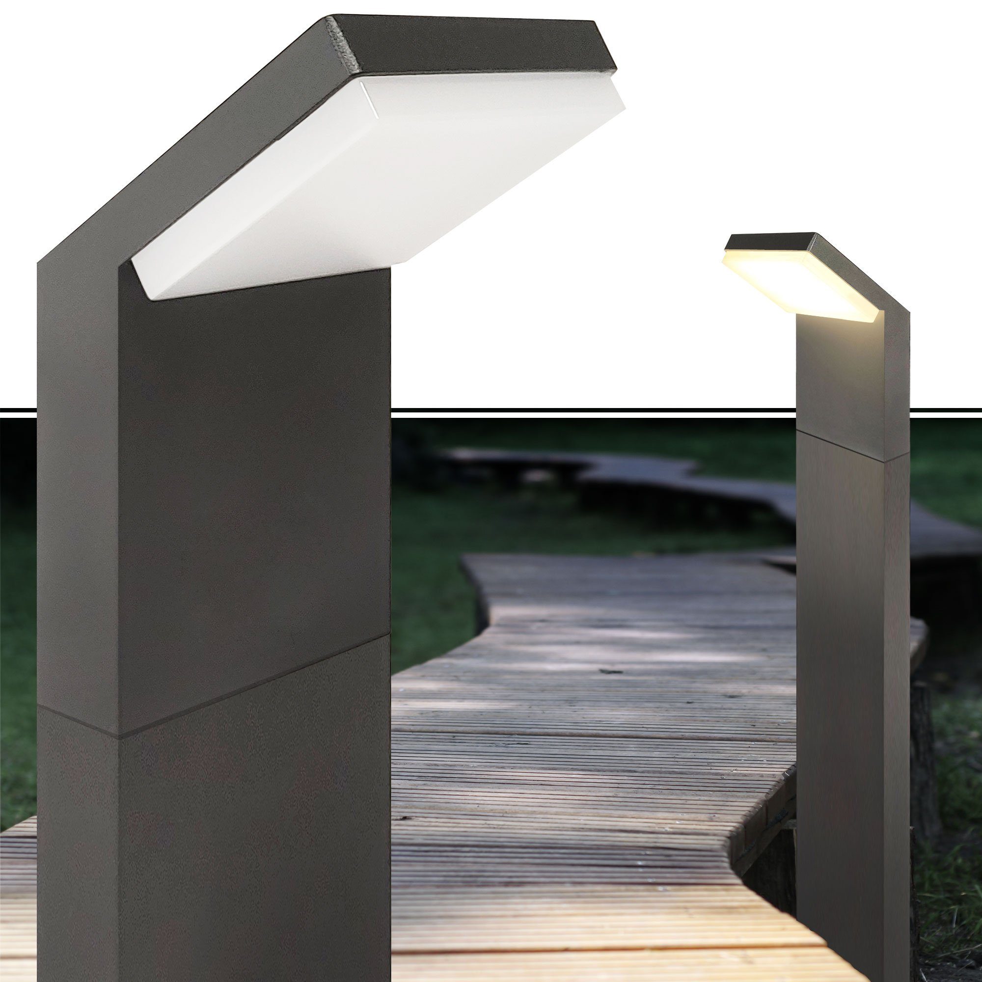 Maxkomfort Außen-Stehlampe 1505A-800, ohne Bewegungsmelder, LED günstig online kaufen