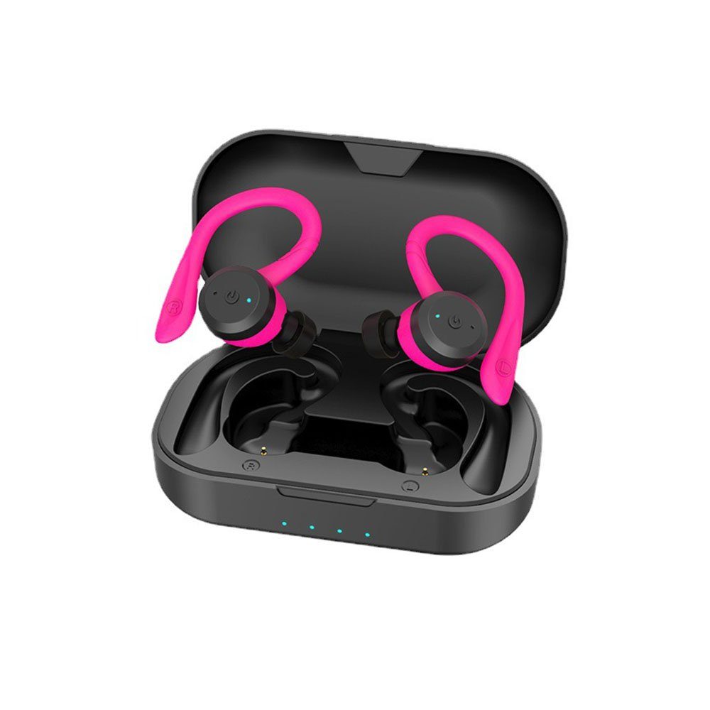 MOUTEN Drahtlose Sportkopfhörer 5.0 mit Mikrofon Bluetooth-Kopfhörer Rosenrot