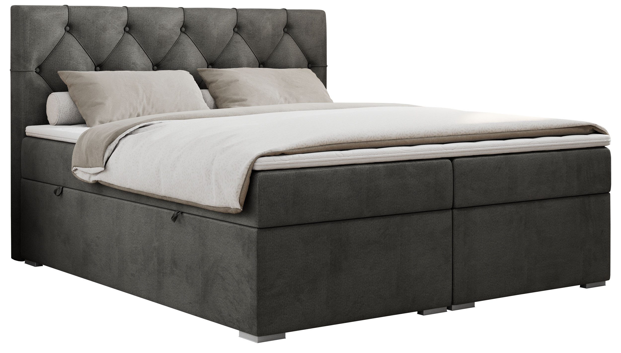 MKS MÖBEL Boxspringbett ALDA (Set, Packung, T30-Schaum, zwei Bettkästen, ge günstig online kaufen