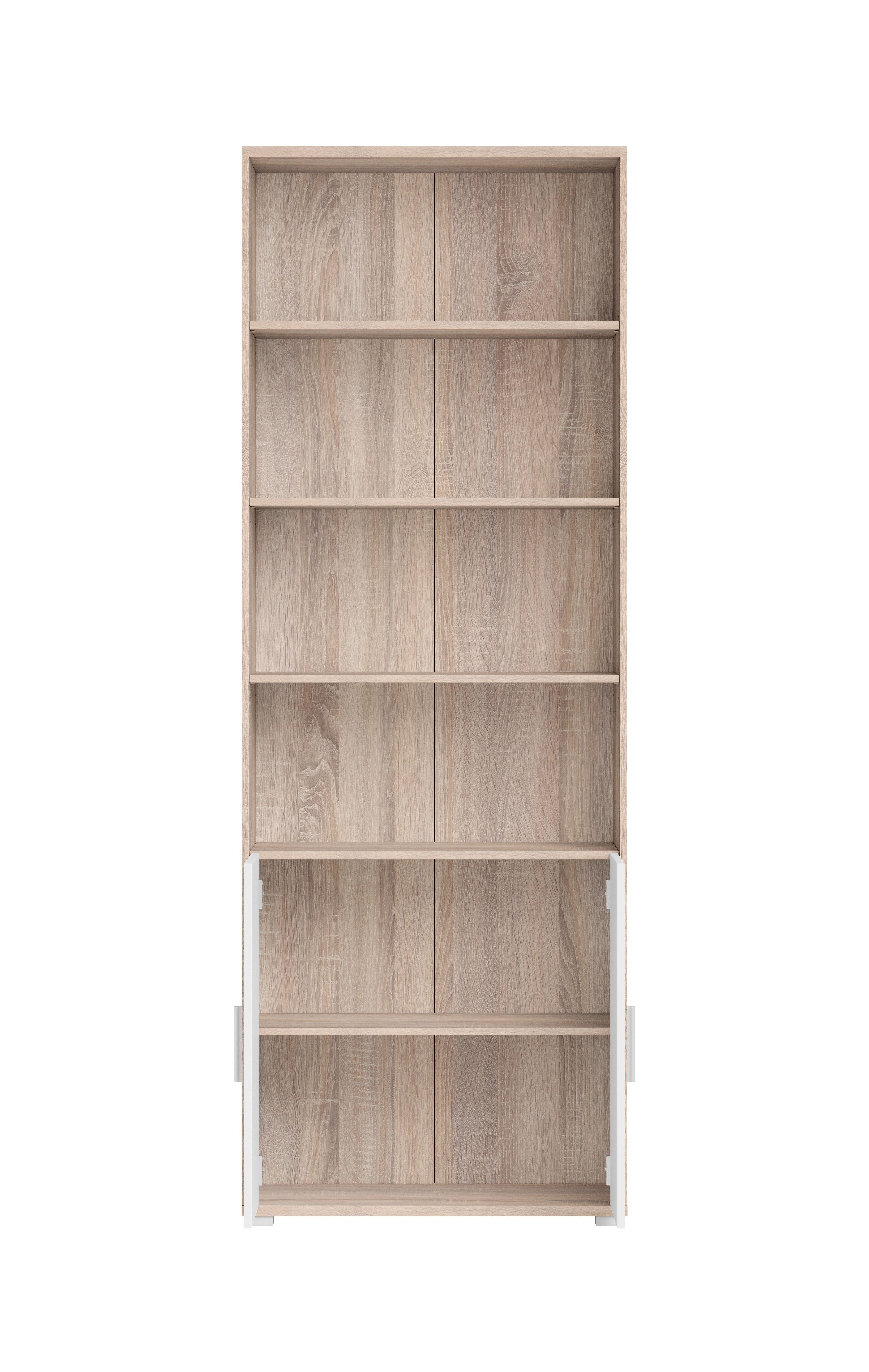 moebel-dich-auf Aktenschrank OFFICE LINE (220, Büromöbel-Set Arbeitszimmer Büro) in Eiche Sonoma / weiß