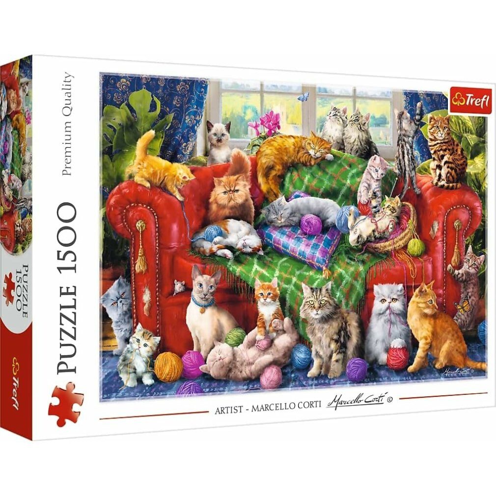 Trefl Puzzle Puzzle Katzen auf dem günstig online kaufen