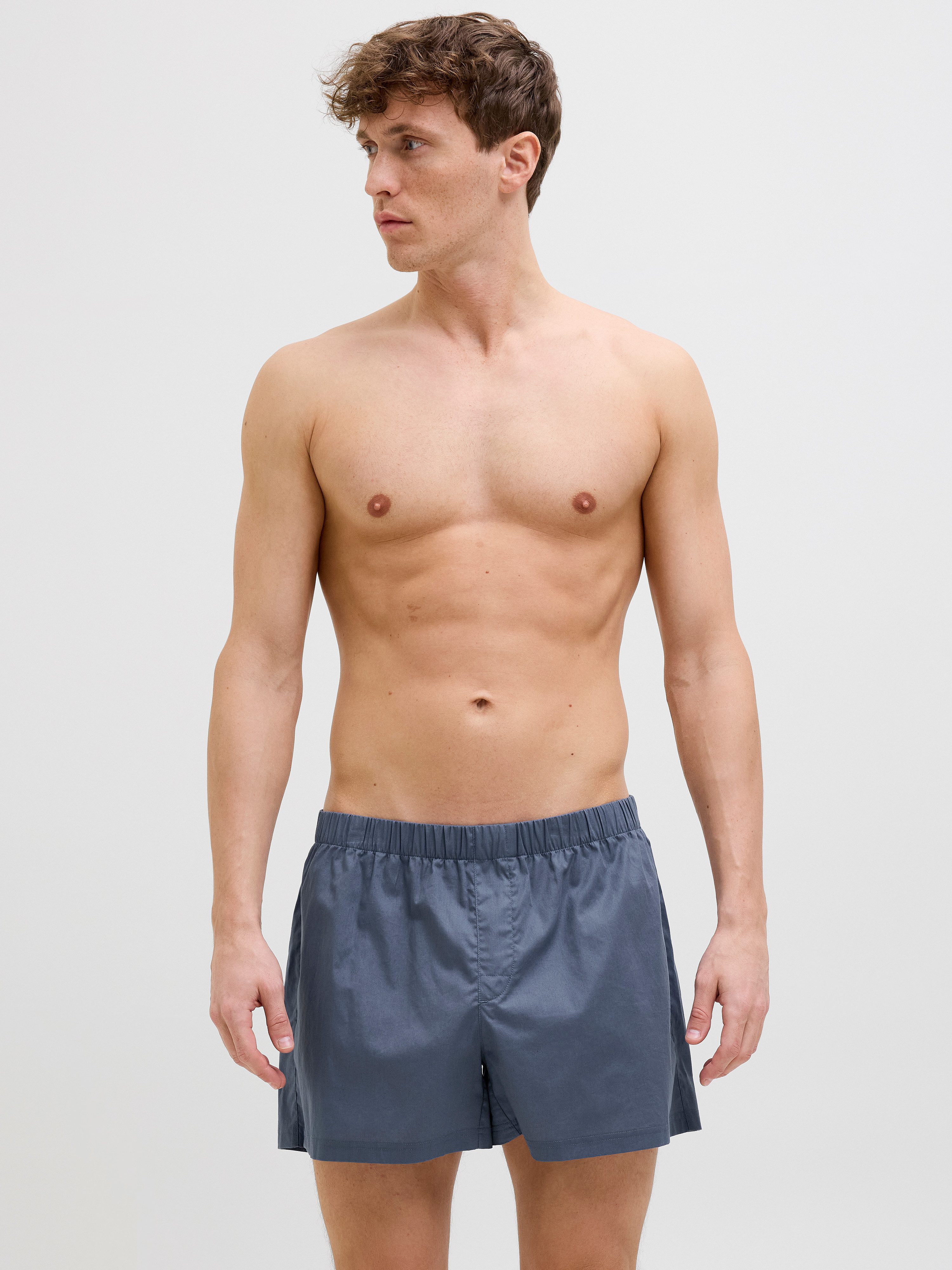 Jack & Jones Boxershorts JACMILANO WOVEN BOXERS 3 PACK NOOS (Packung, 3-St) Baumwolle, elastisches Bündchen