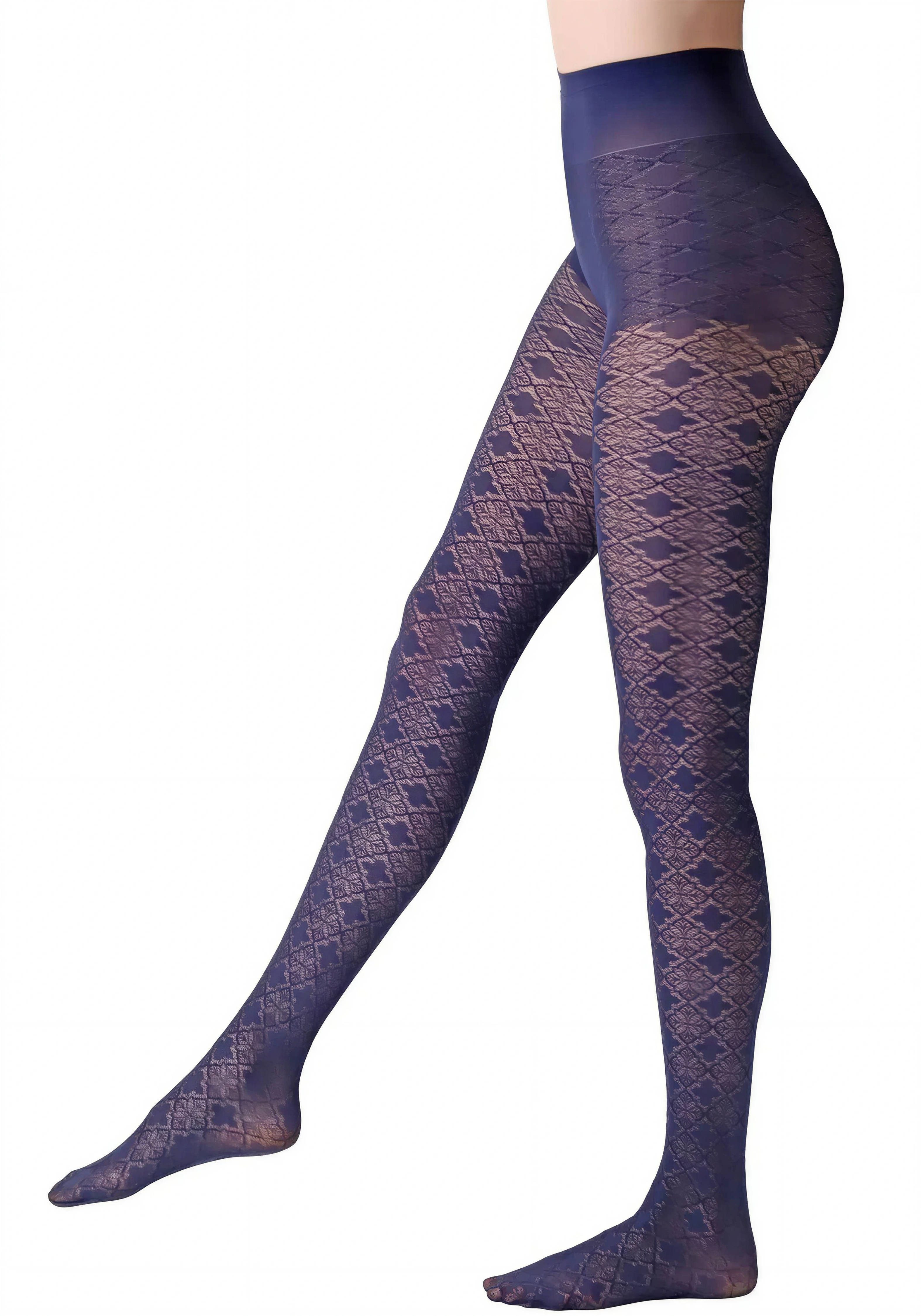 Feinstrumpfhose Damen JACQUARD LACE 40 DEN