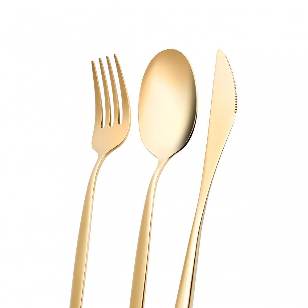 Karaca Besteck-Set Karaca Lızbon Gold 6-Personen 30-teiliges Besteckset