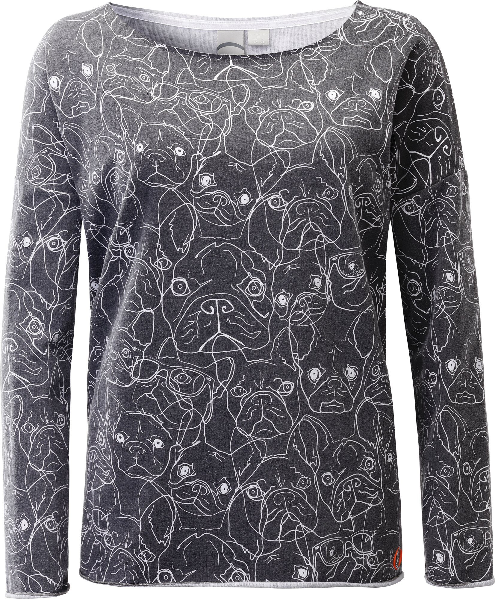 LPO Sweatshirt SWEAT LUMDSEN WOMEN modischer Allover-Print