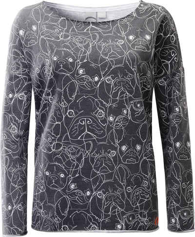 LPO Sweatshirt SWEAT LUMDSEN WOMEN modischer Allover-Print