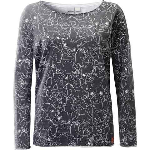 LPO Sweatshirt SWEAT LUMDSEN WOMEN modischer Allover-Print