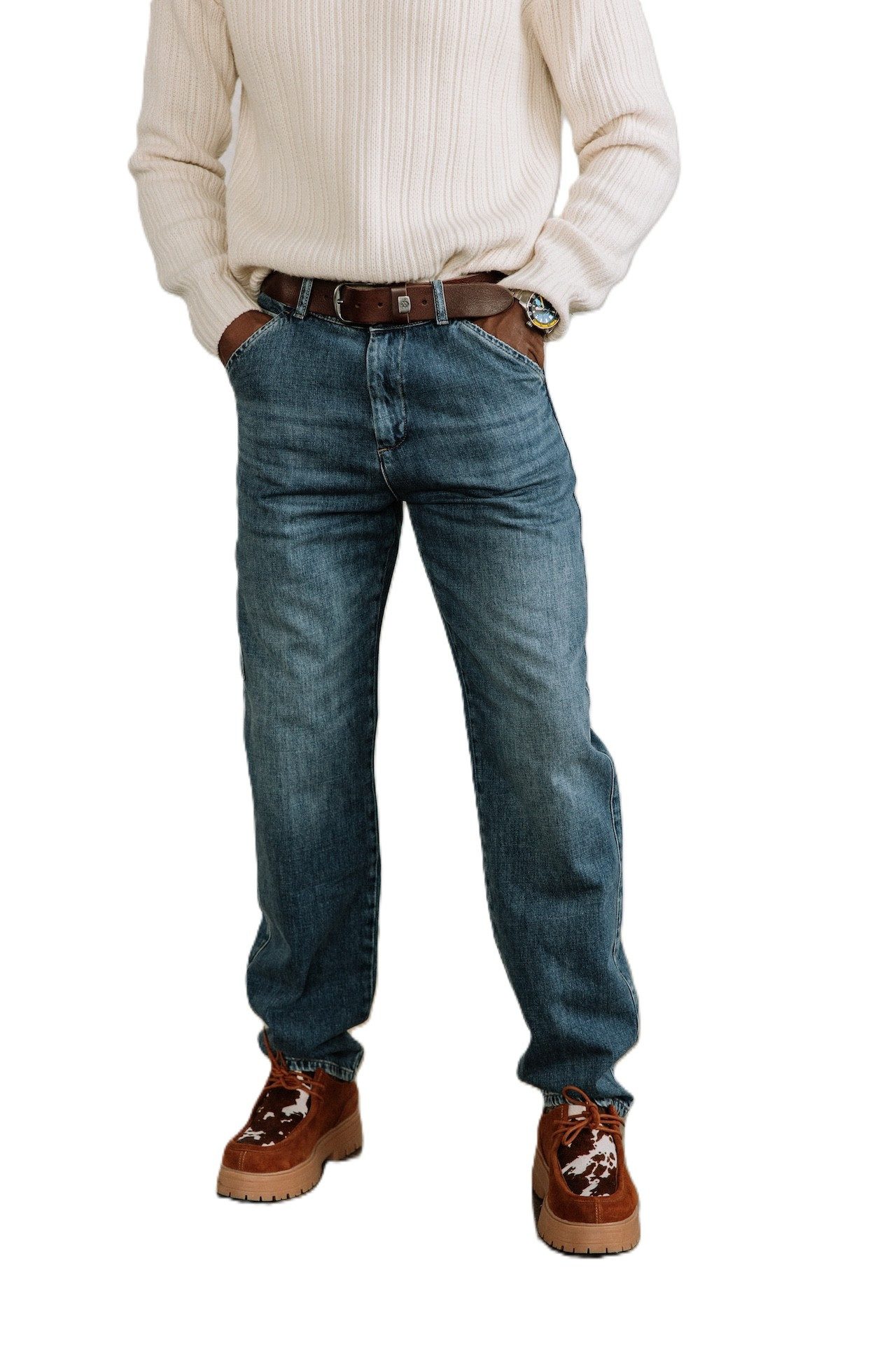 Freeman T. Porter Relax-fit-Jeans Tiago Denim - Cropped-Jeans