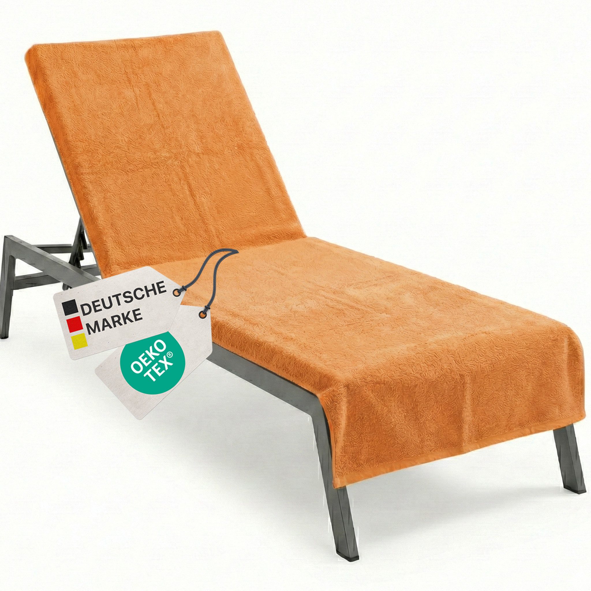 NYVI Strandtuch Frottee Schonbezug für Gartenliege NYVISpa 75x200 cm, Frottee, Hygiene Liegestuhlauflage für Sonnenliegen