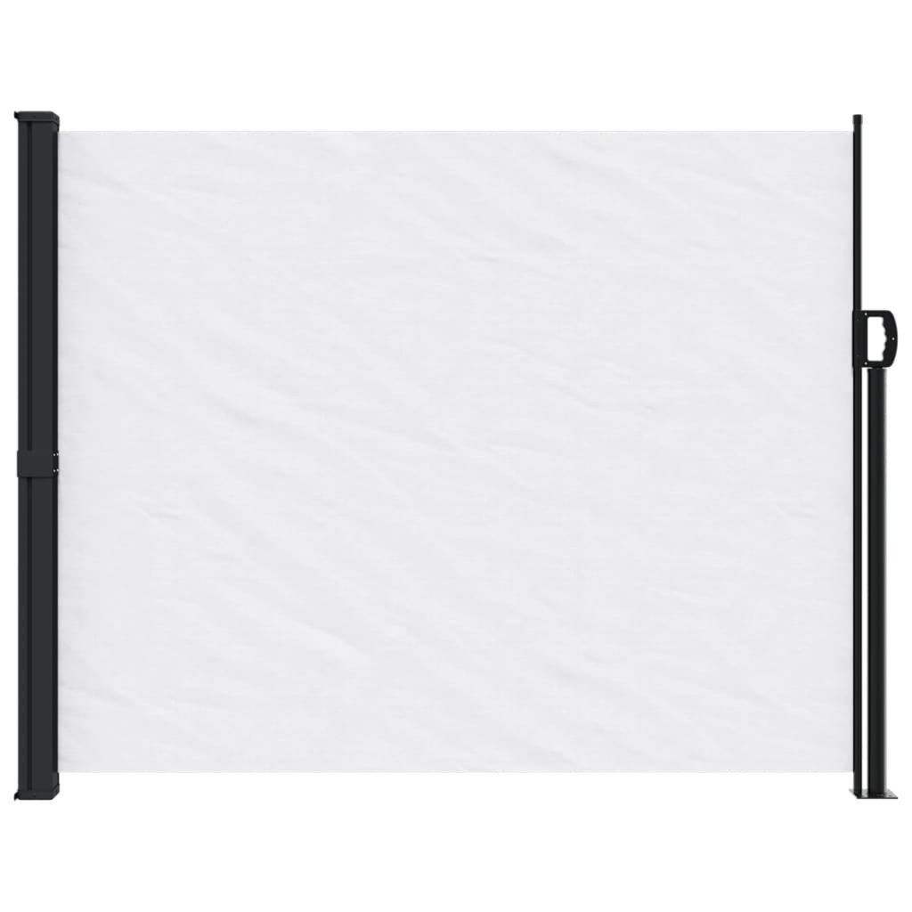 vidaXL Seitenmarkise 160 x 500 cm Seitenmarkise Ausziehbar Weiß 160x500 cm