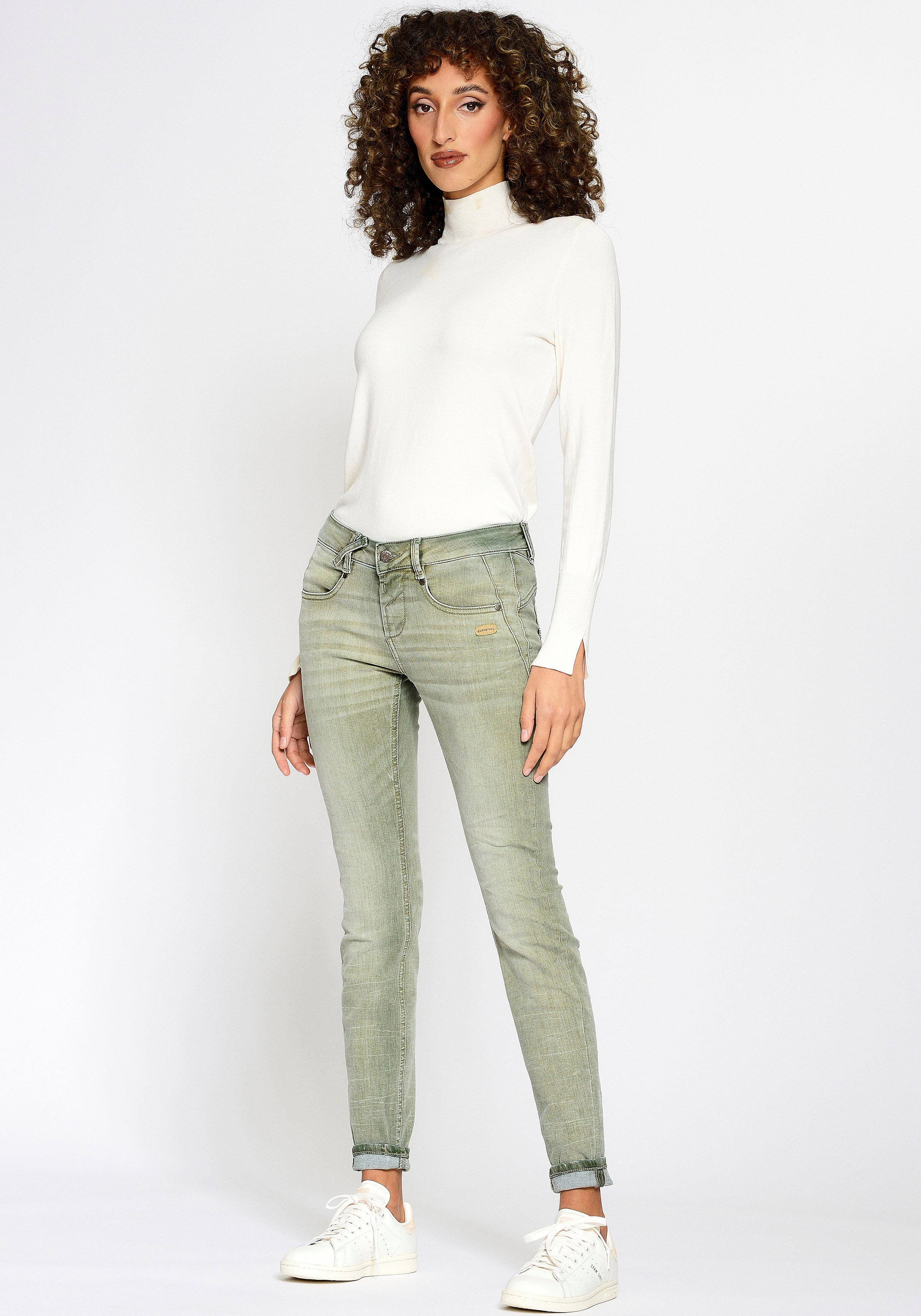 GANG Skinny-fit-Jeans down Nele 94 washed