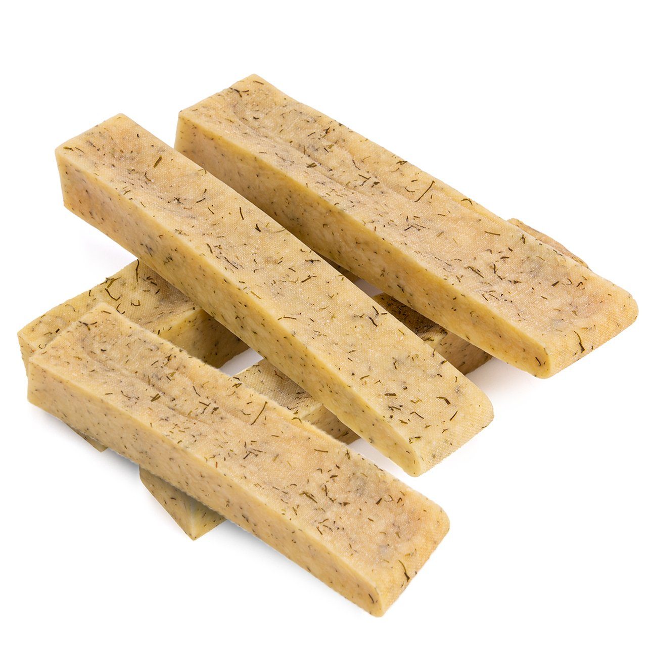 Larsson Farm Жевательные игрушки ZIGY Kaukäse Dillkraut Kaustange Kauknochen, (Размер S, 30-50g, 5-tlg), Kausnack für Hunde, Naturprodukt