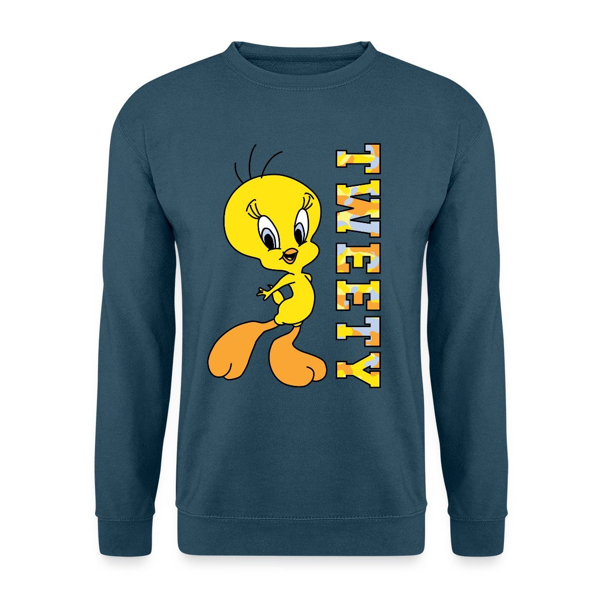 Spreadshirt Sweatshirt Looney Tunes Tweety Camouflage Unisex Pullover (1-tlg)