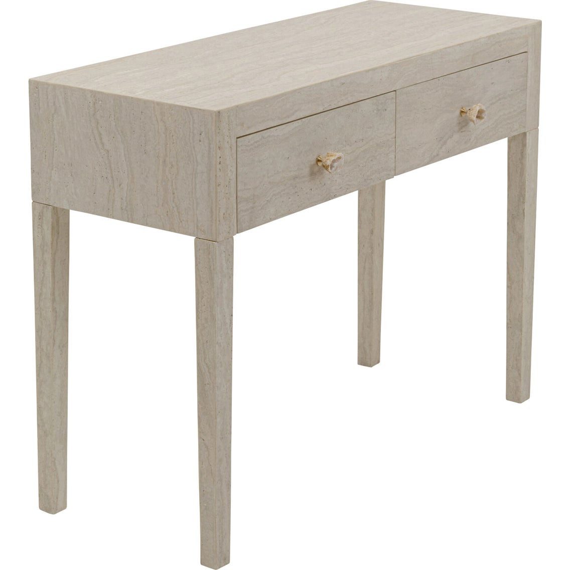 Kare Design Konsolentisch Travertino, Marmor, 100x40 cm