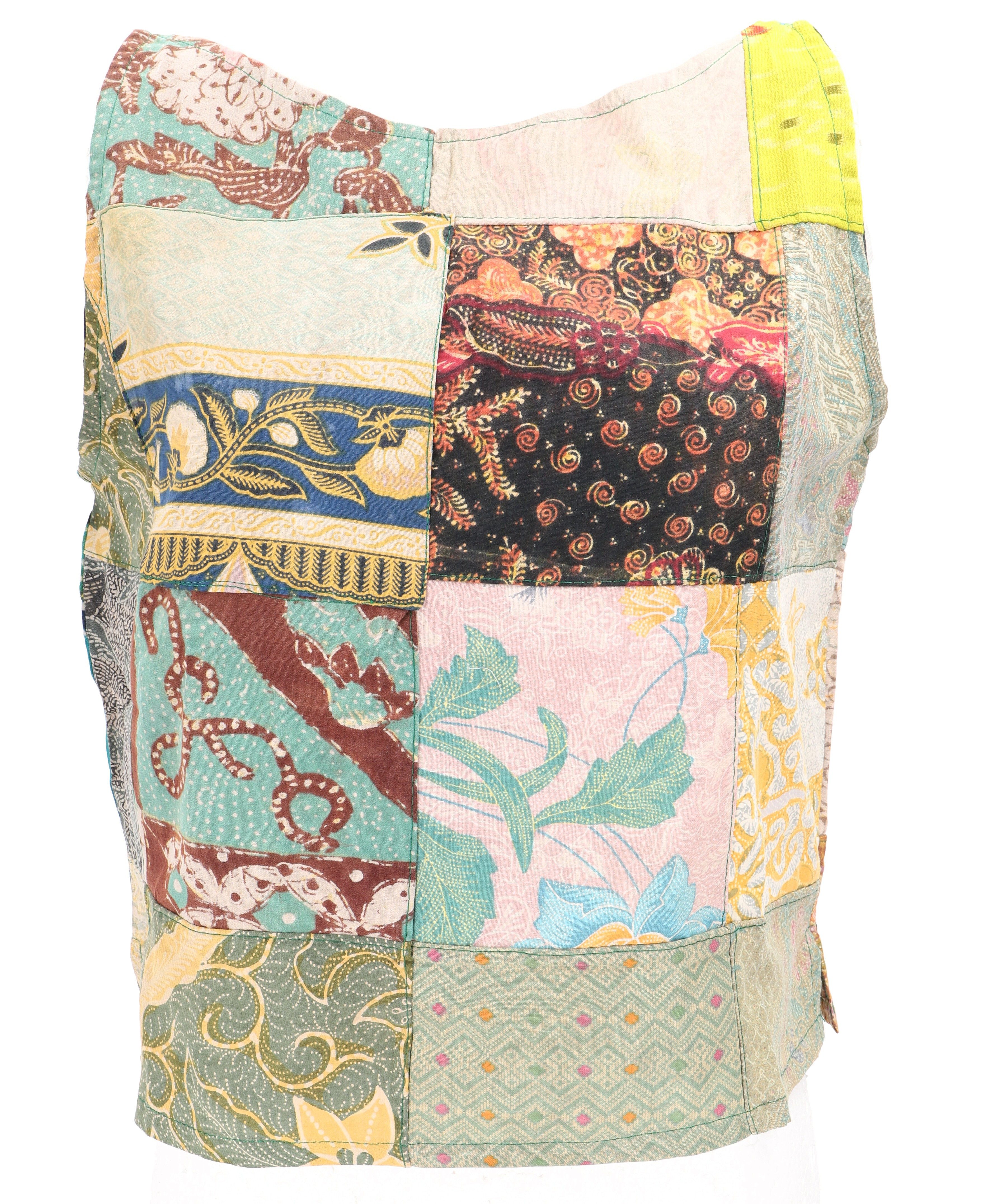 Guru-Shop T-Shirt Boho Patchwork Sommertop, upcyceling günstig online kaufen