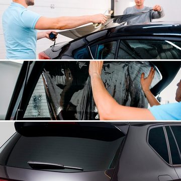 Fensterfolie Blacknight Superdark Auto Scheibentönungsfolie, Extra Dunkel, FOLIATEC, verdunkelnd, Blendschutz, UV-Schutz und 95% Verdunkelung
