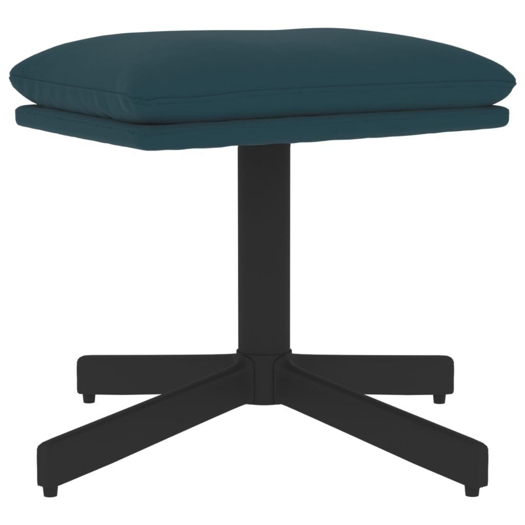 vidaXL Polsterhocker Fußhocker Blau 60x60x36 cm günstig online kaufen