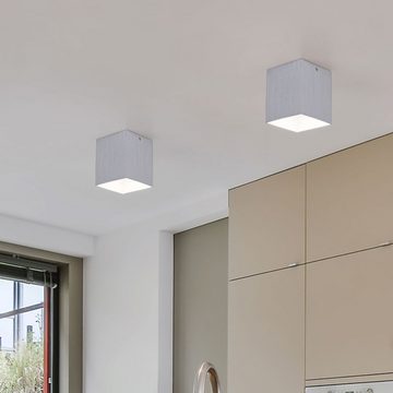 etc-shop LED Einbaustrahler, Leuchtmittel inklusive, Warmweiß, 2er Set Aufbau Strahler Decken Beleuchtungen Wand Lampen