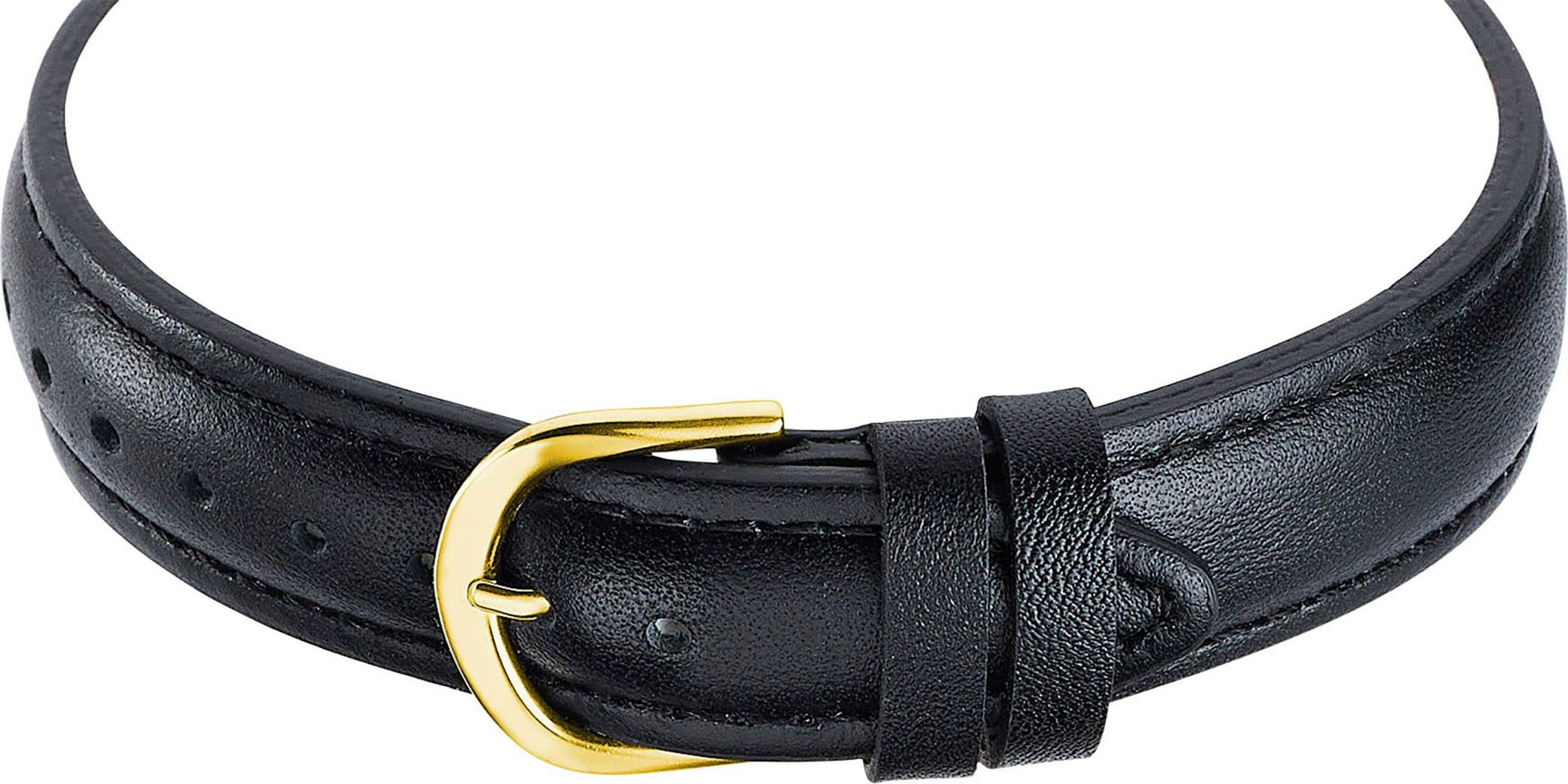 MASTER TIME Funkuhr Sprechende Funkuhr MTLA-10942-12L, Quarzuhr, Armbanduhr, Damenuhr, Lederarmband, analog