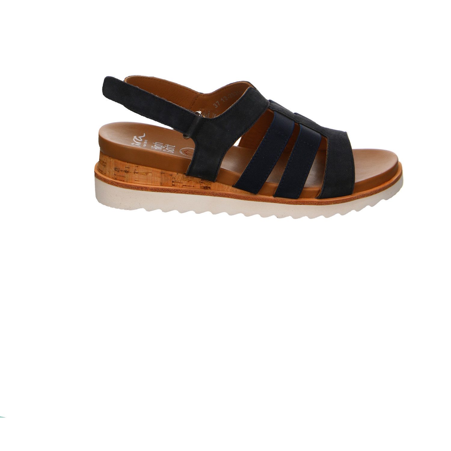 Ara Nubuk Comfort Sandale blau Trekkingsandale