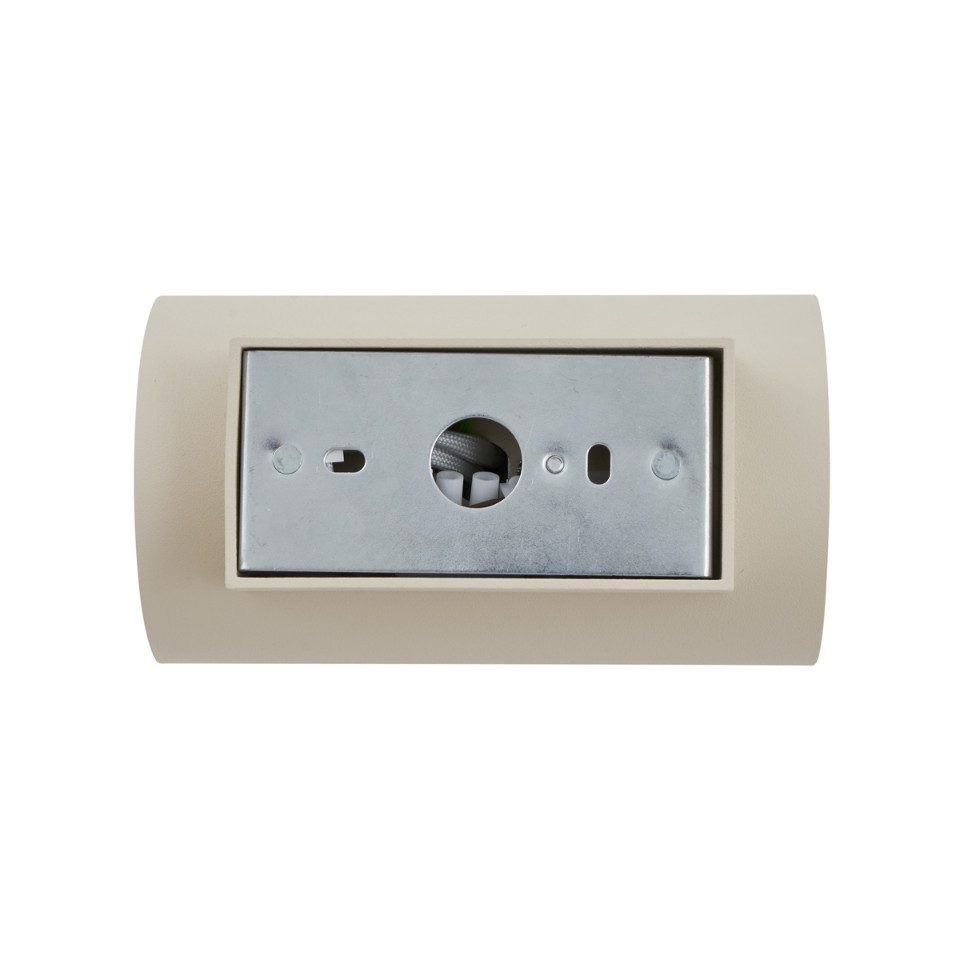 Qazqa Wandleuchte Sandy, ohne Leuchtmittel, GU10, Beige, Modern, Aluminium, 2-flammig