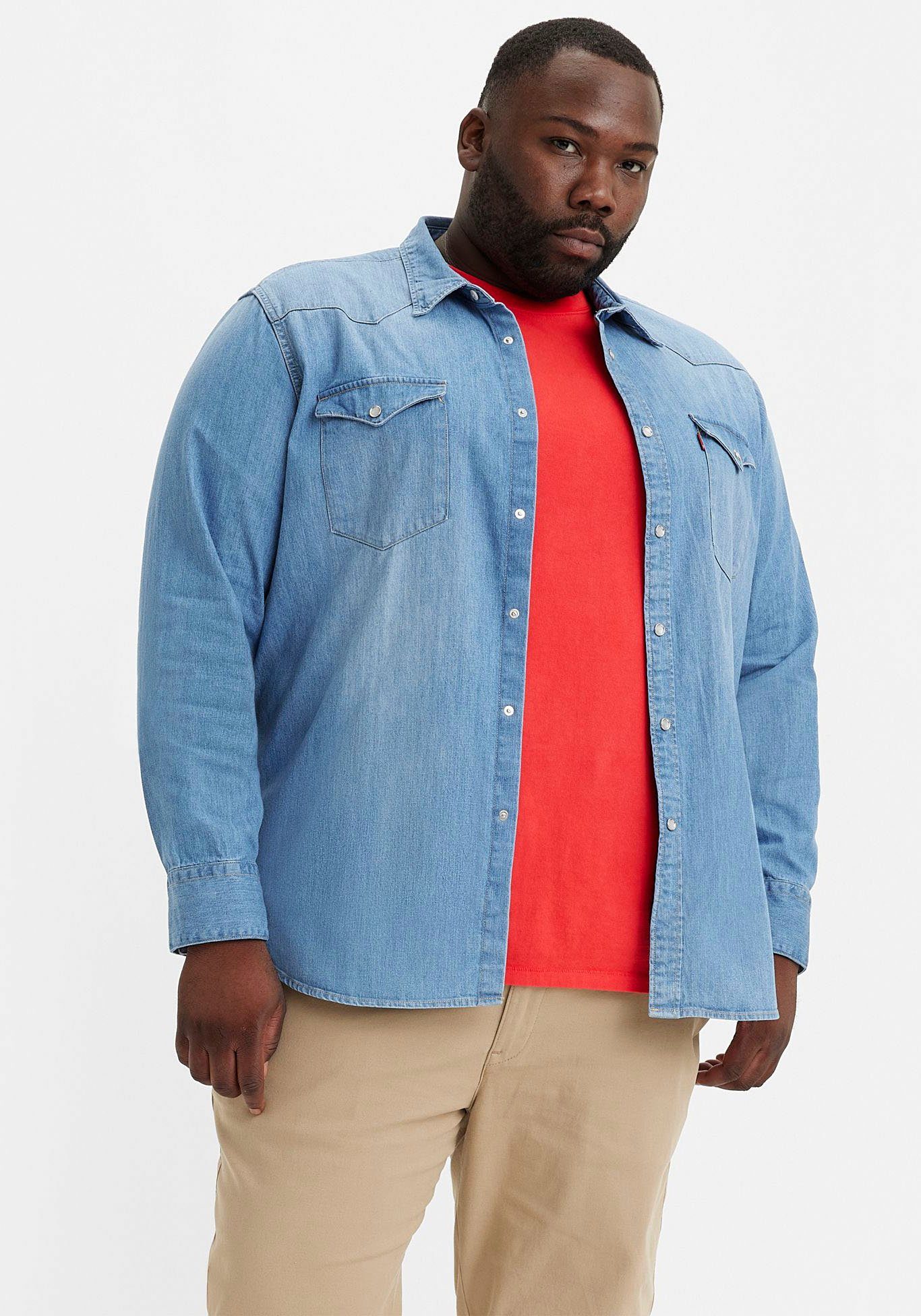 Levi's® Plus Jeanshemd BIG BARSTOW WESTERN mit Brusttaschen günstig online kaufen