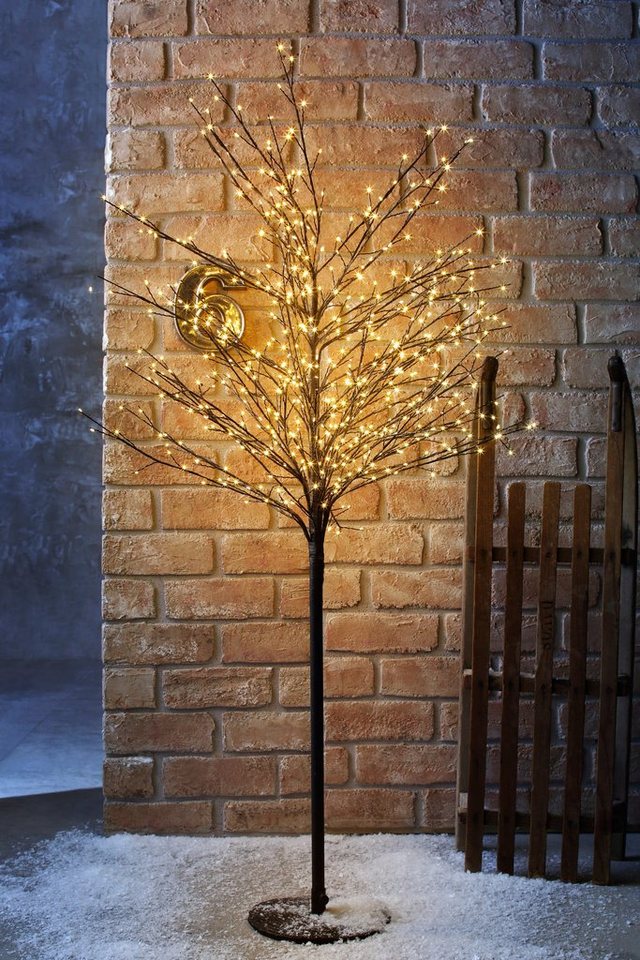 AM Design LED Baum, LED fest integriert, Warmweiß, Weihnachtsdeko aussen,  mit 580 warmweißen LEDs