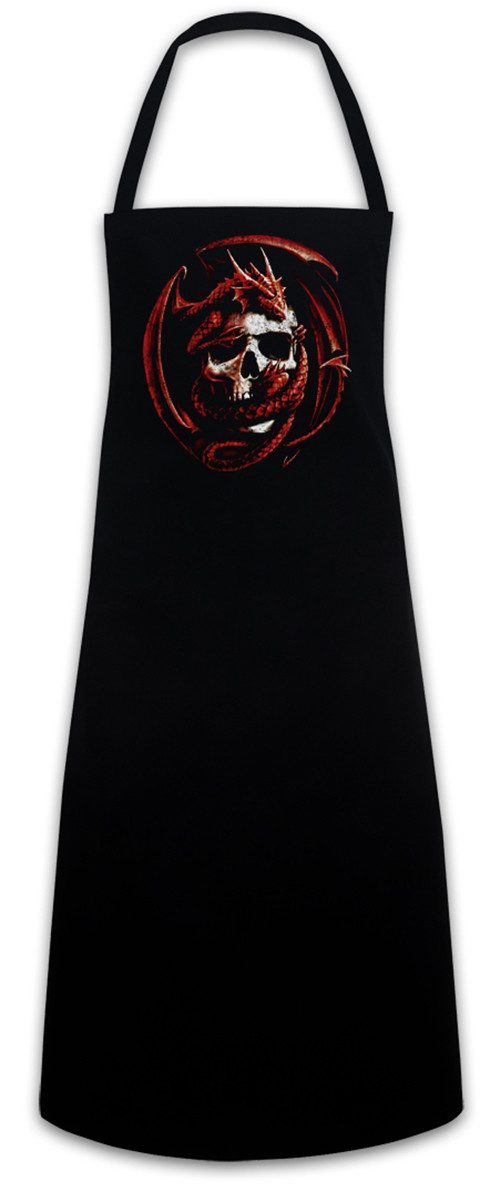 Urban Backwoods Kochschürze Skull & Dragon Grillschürze Fantasy Drache Larp Dungeons Dragons