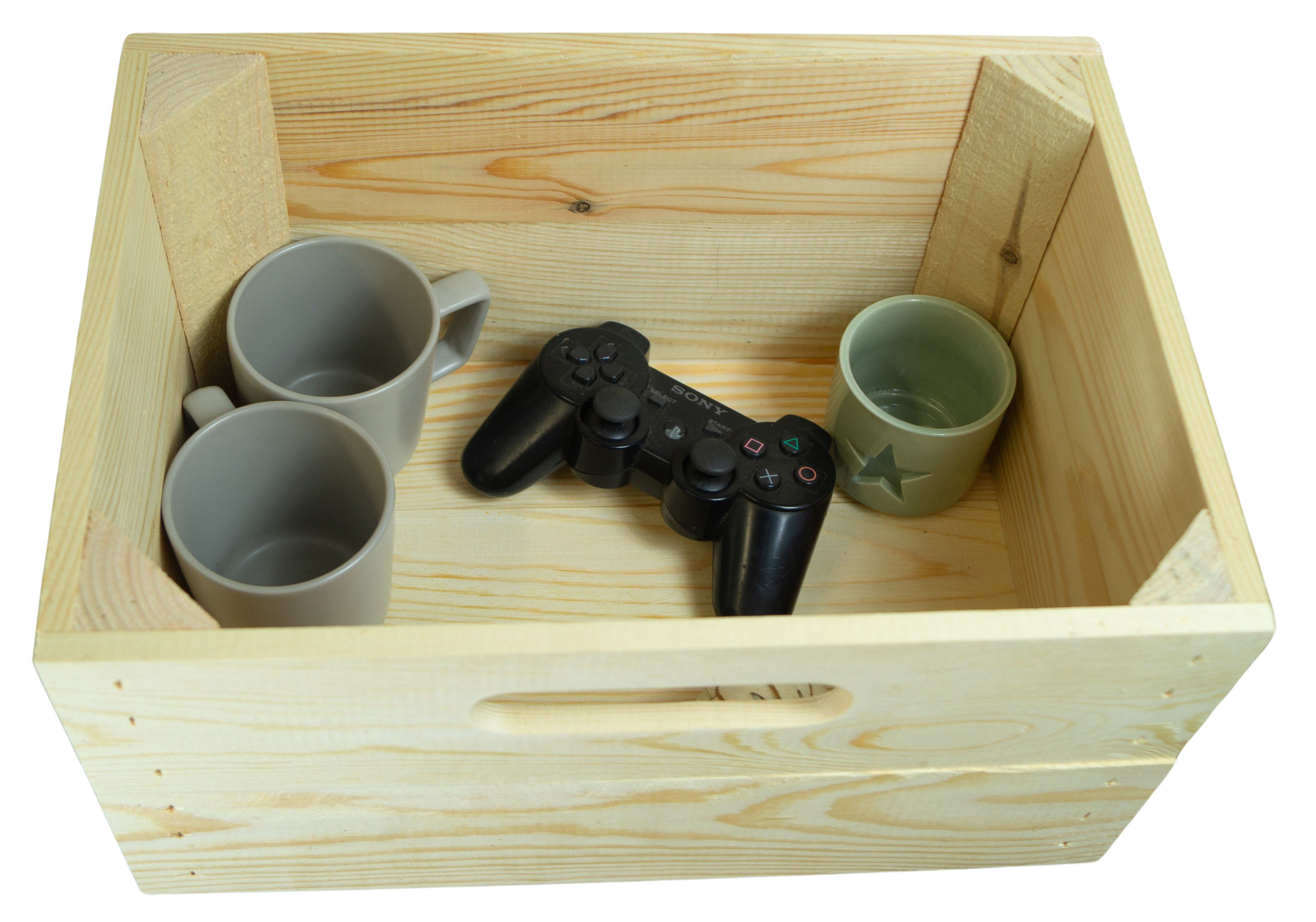 Kistenkolli Altes Land Allzweckkiste 4er Set Holzkiste in natur kleine Einschubkiste Schublade passend für (Spar-Set, 1er Set)