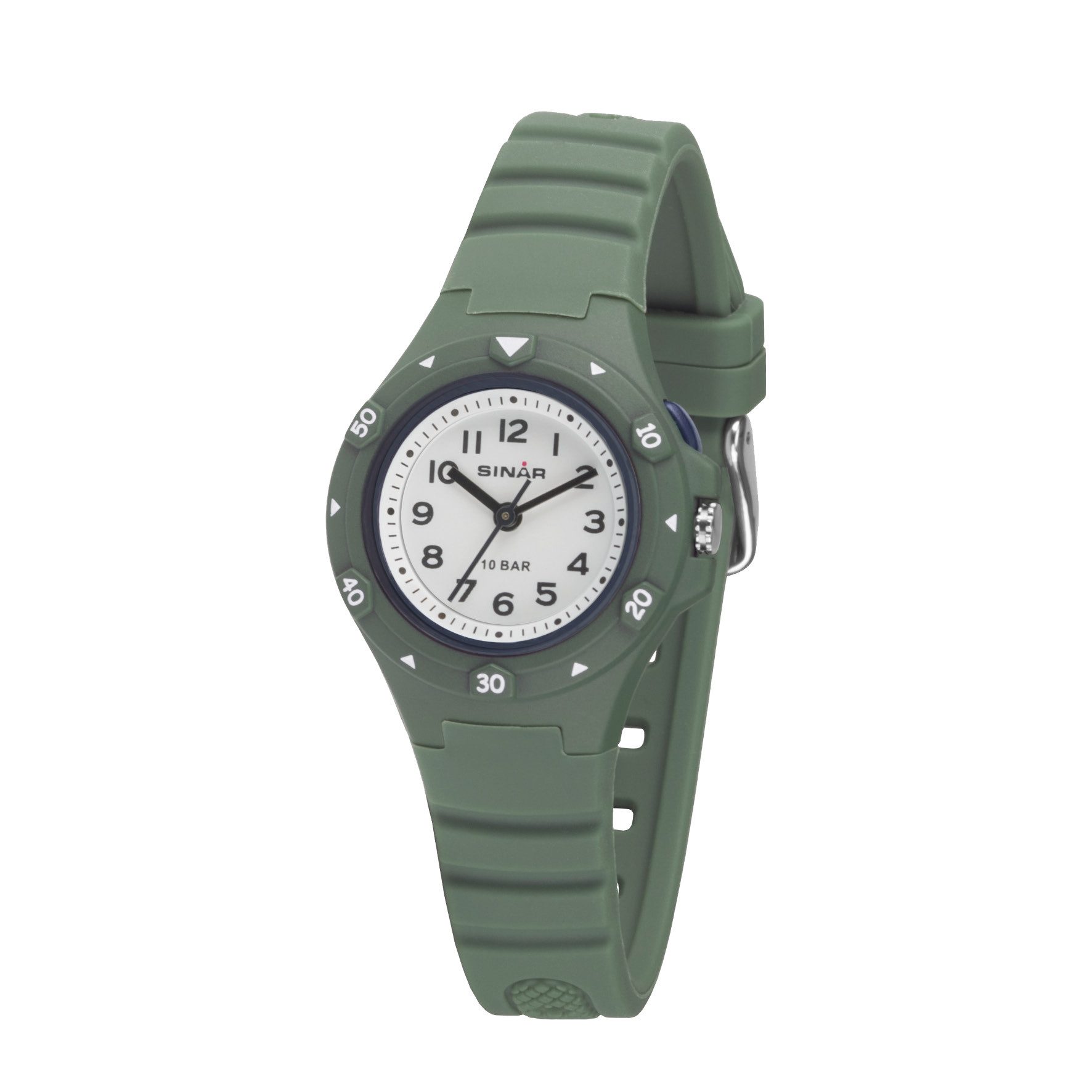 SINAR Quarzuhr XB-19 Jugenduhr Sportuhr Silikonband, analog sportlich modern Geschenkidee Jugend Kids Ø 30 mm
