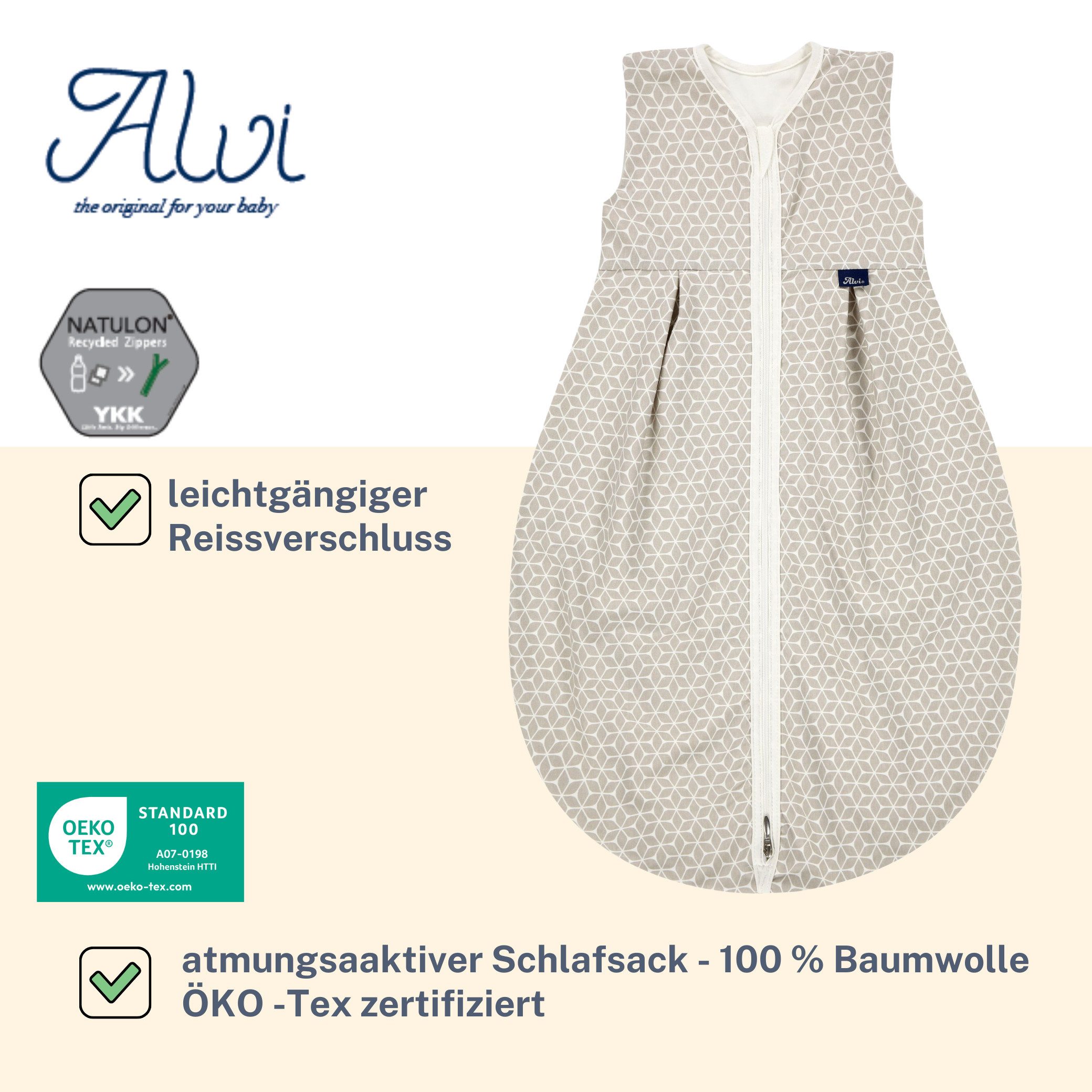Alvi® Babyschlafsack Mäxchen Sommer Schlafsack light Exclusiv