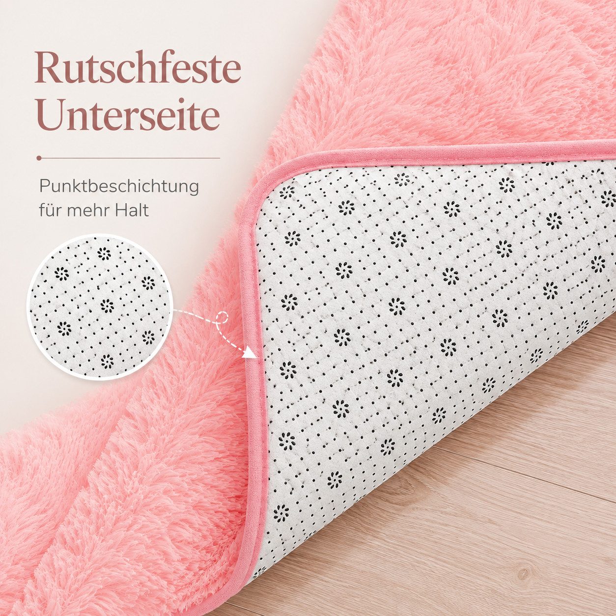 Lochas Hochflor-Teppich Hochflor-Teppich weich & kuschelig für Wohnzimmer und Schlafzimmer – Bild 5 von 5