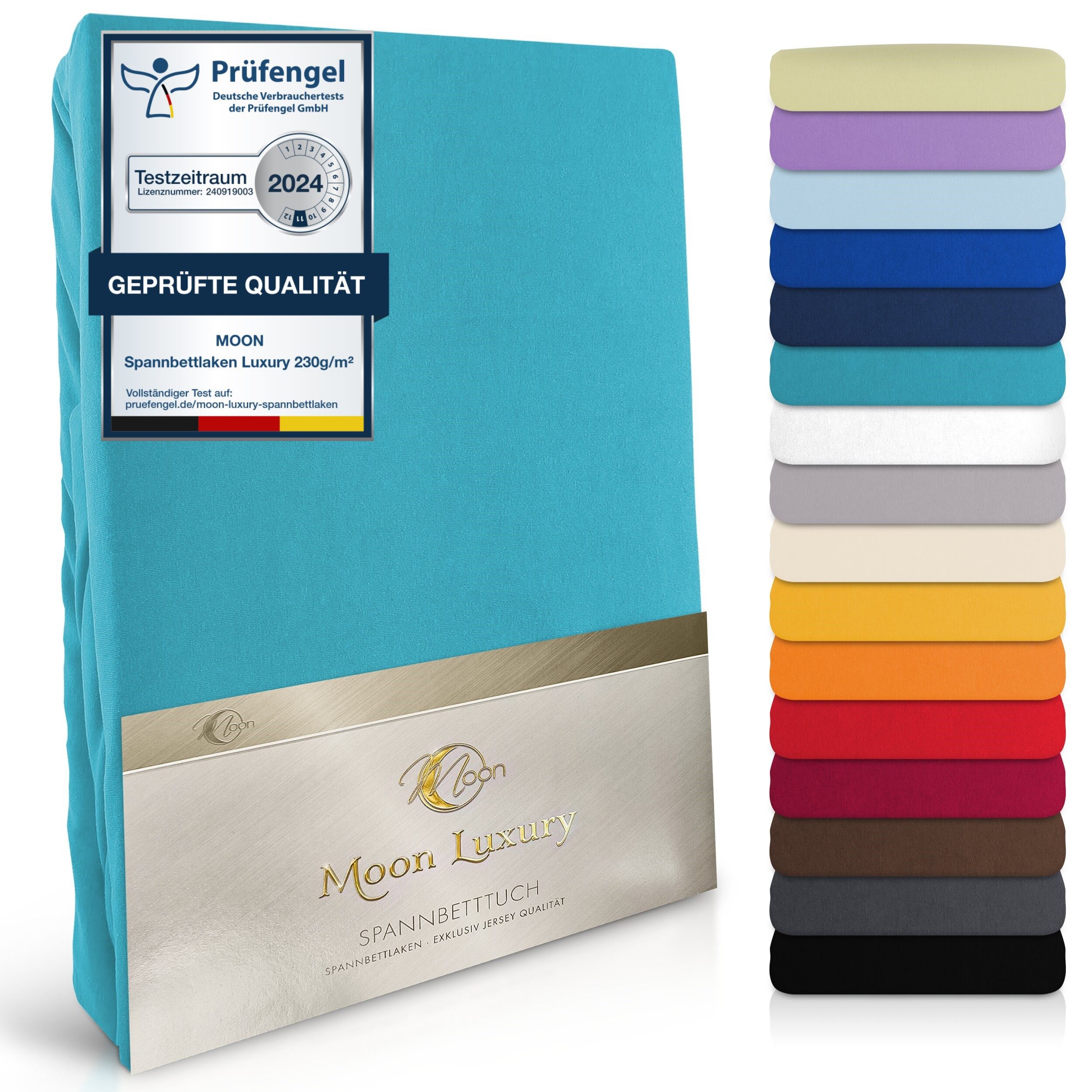 MOON Heimtextilien Spannbettlaken MOON-Luxury Spannbettlaken Jersey günstig online kaufen