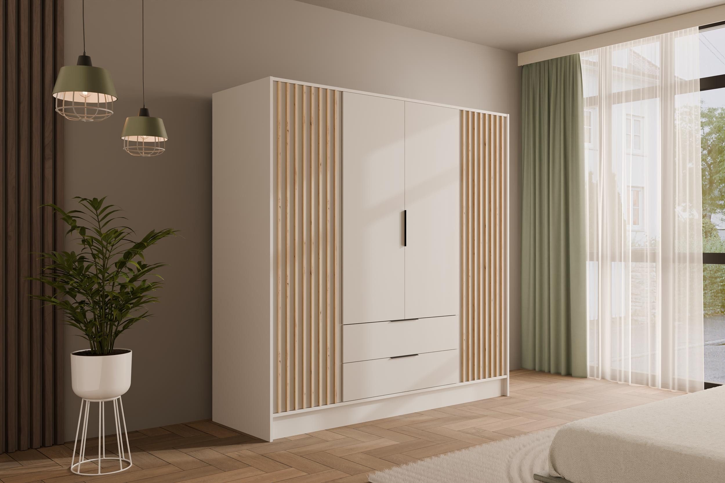 ALTDECOR Drehtürenschrank NELIA (Kleiderschrank Garderobenschrank mit günstig online kaufen