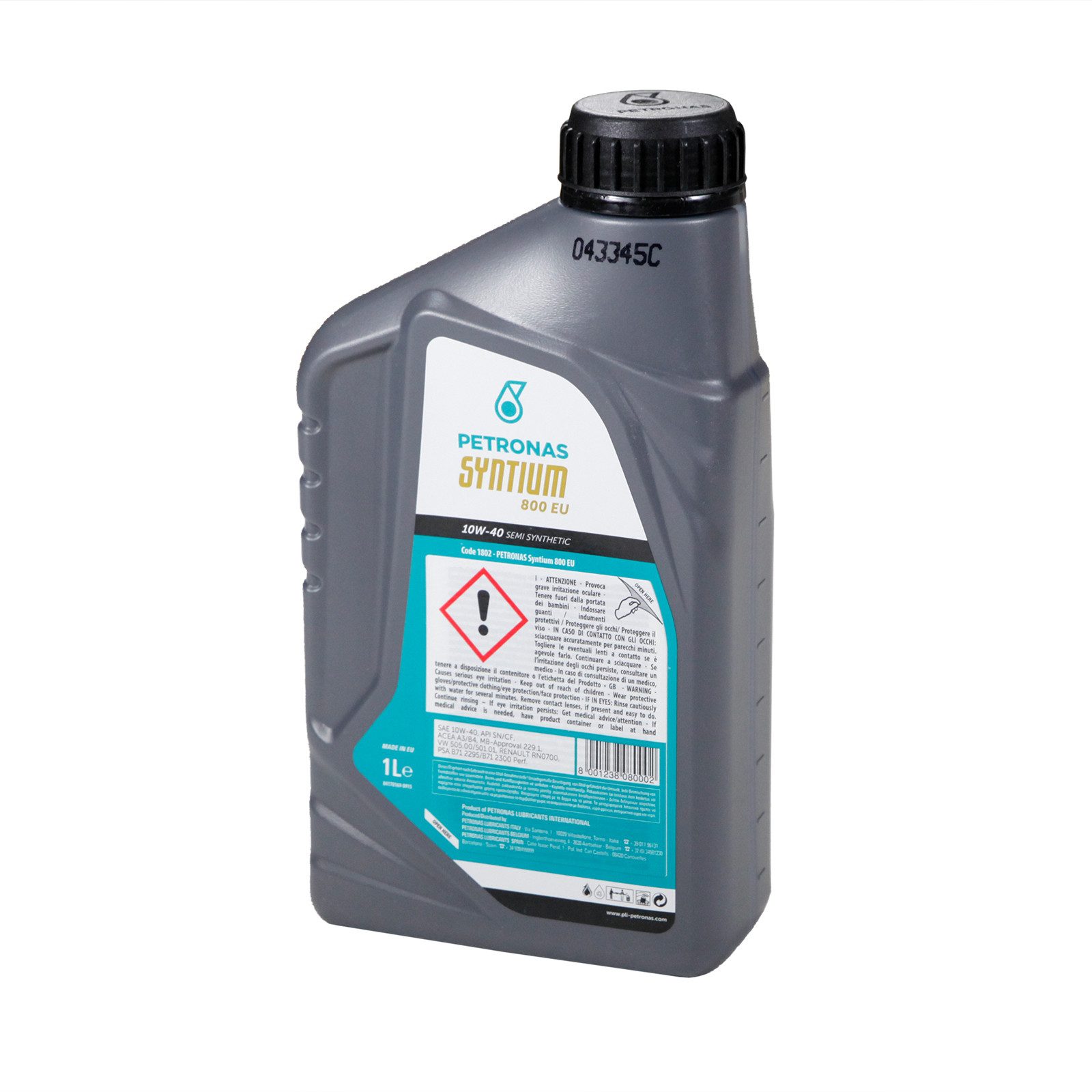 Petronas Motoröl Petronas Syntium 800 EU Motoröl Öl 10W40 1L ACEA A3/B4 SN/CF 18021619