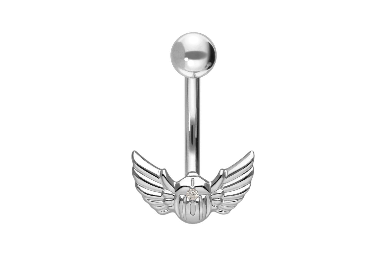 Bauchnabelpiercing Titan Bananabell mit Innengewinde SKARABÄUS