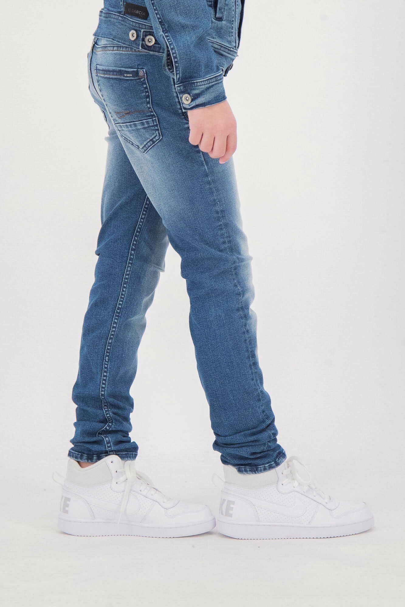 regular Garcia (1-tlg) blau Regular-fit-Jeans