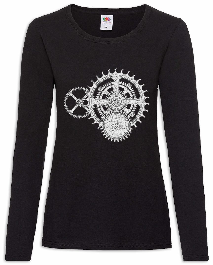Urban Backwoods Langarmshirt Mechanism I Damen Langarmshirt Uhr Uhrmacher Clockwork Uhren Watch (1-tlg) Mechaniker Mechanik Collector