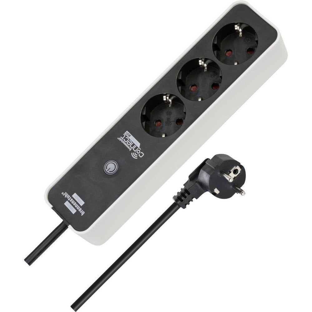 Brennenstuhl Connect Ecolor WLAN Steckdosenleiste / Intelligente 1153230621 Steckdosenleiste, Steckdosen