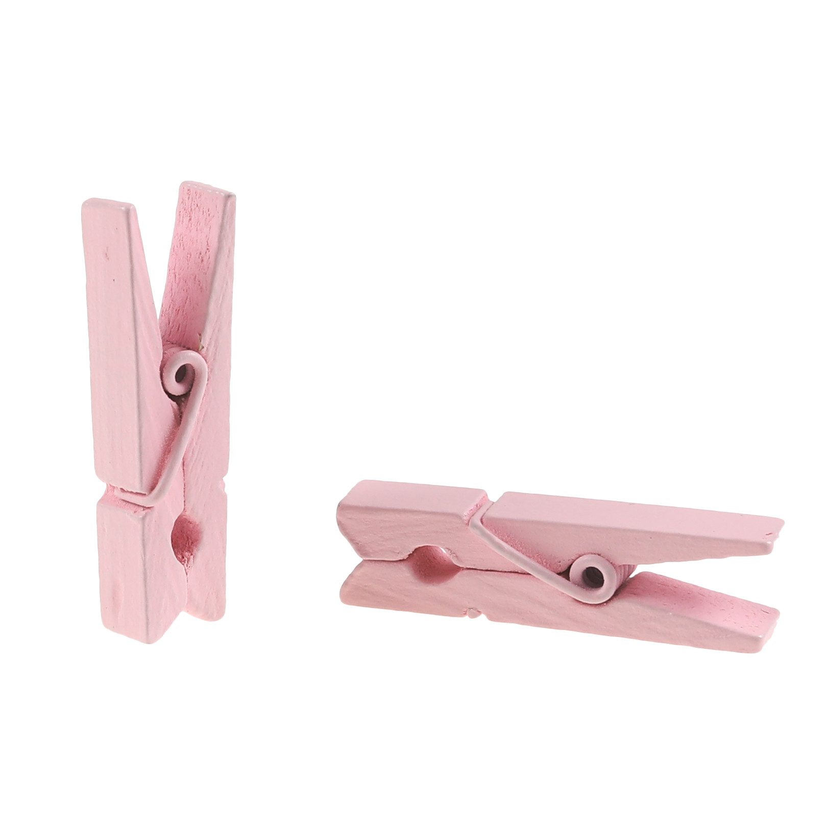maDDma Wäscheklammern 50 Mini-Klammern aus Holz 35x7mm, rosa