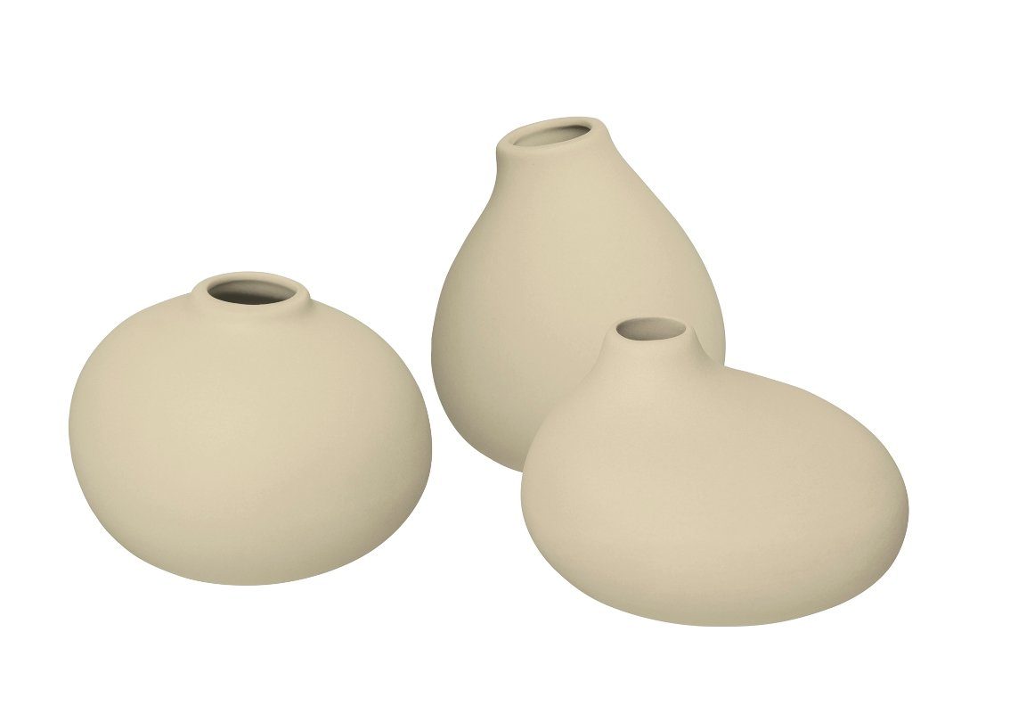 blomus Dekovase NONA Vanilla Set 3 Vasen (Vasenset)
