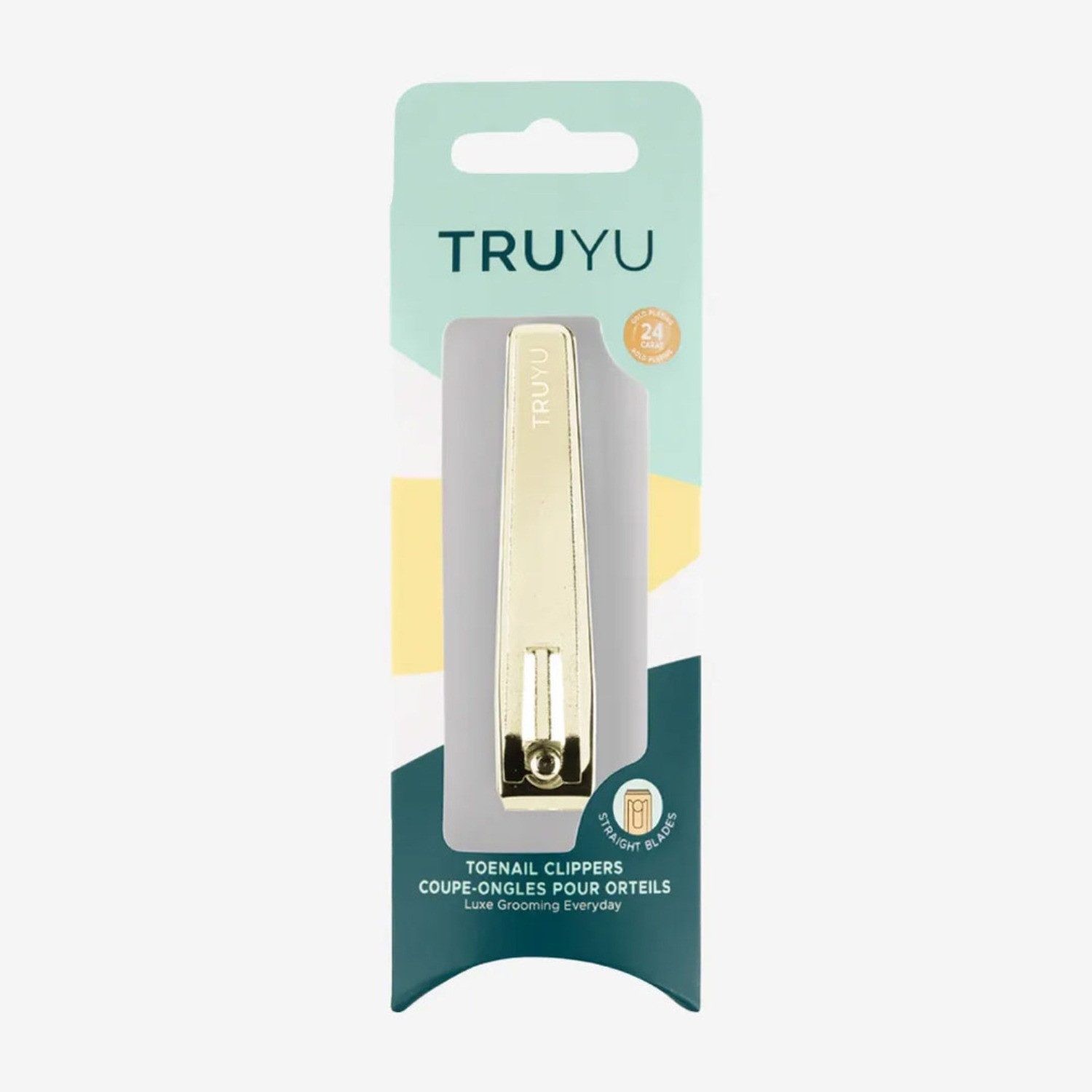 Qvs Nagelschere Truyu Gold, gerade Klingenschnitte